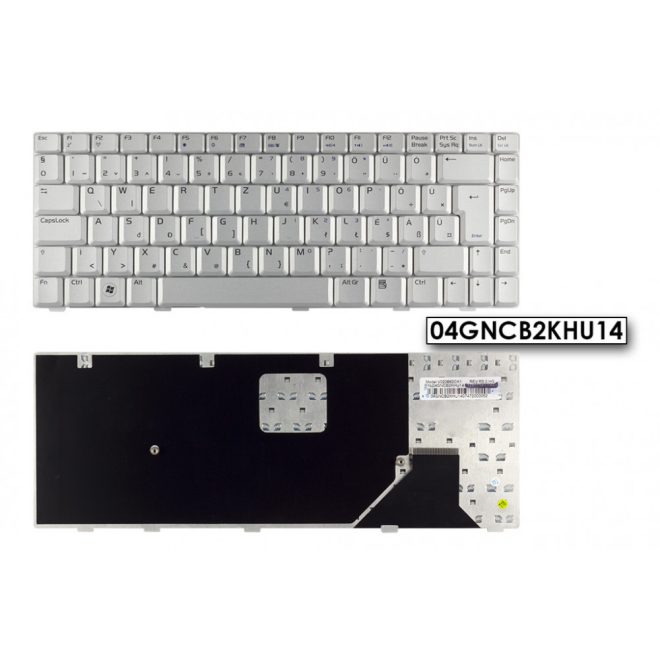 Asus W3000 (W3) W3J ezüst magyar Laptop billentyűzet