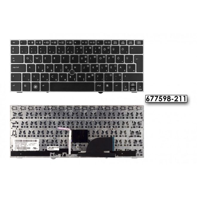 HP EliteBook 2170P ezüst-fekete magyar Laptop billentyűzet