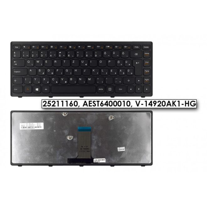Lenovo IdeaPad Flex 14 fekete magyar Laptop billentyűzet