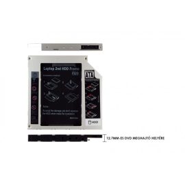   Winchester beépítő keret 12.7mm-es DVD meghajtó helyére IDE / PATA külső- és SATA belső csatlakozóval
