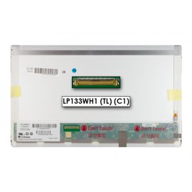   Gyári új fényes 13.3' HD (1366x768) LED kijelző (csatlakozó: 40 pin - bal) LP133WH1-TLC1