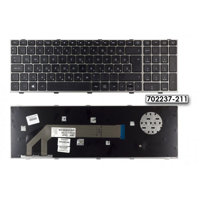 HP Probook 4540s, 4545s gyári új magyar billentyűzet, kerettel (702237-211)