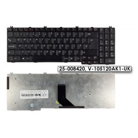 Lenovo IdeaPad G555 fekete UK angol Laptop billentyűzet