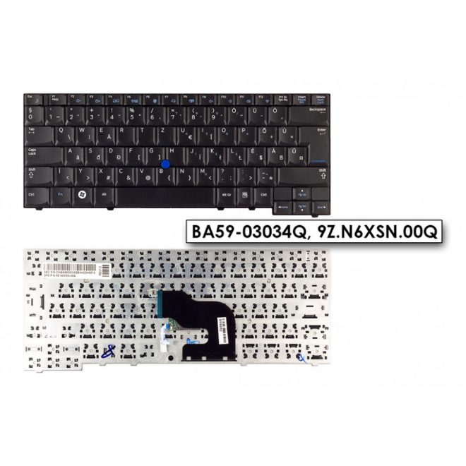 Samsung NP400B2B MAGYAR fekete laptop billentyűzet trackpointtal (9Z.N6XSN.00Q)