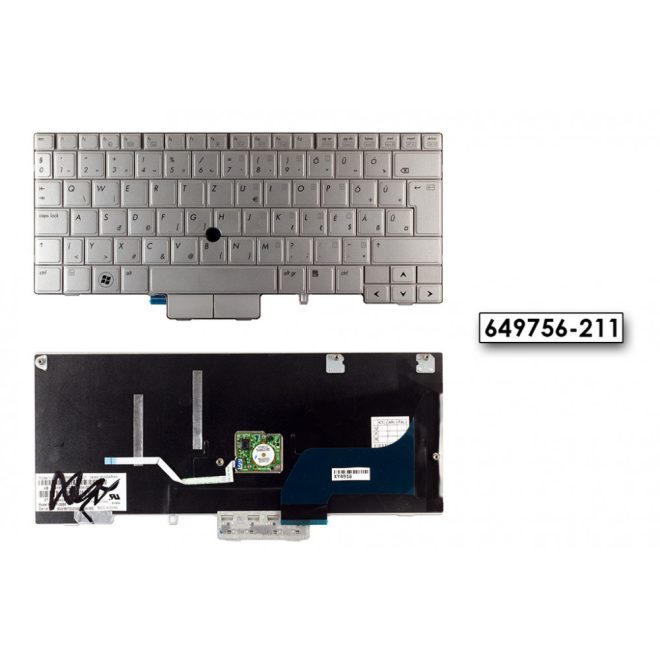 HP EliteBook 2760p gyári új ezüst magyar billentyűzet (649756-211)