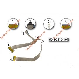   Dell XPS M1330 gyári új LCD kijelző kábel (0RW488, 50.4C310.101)