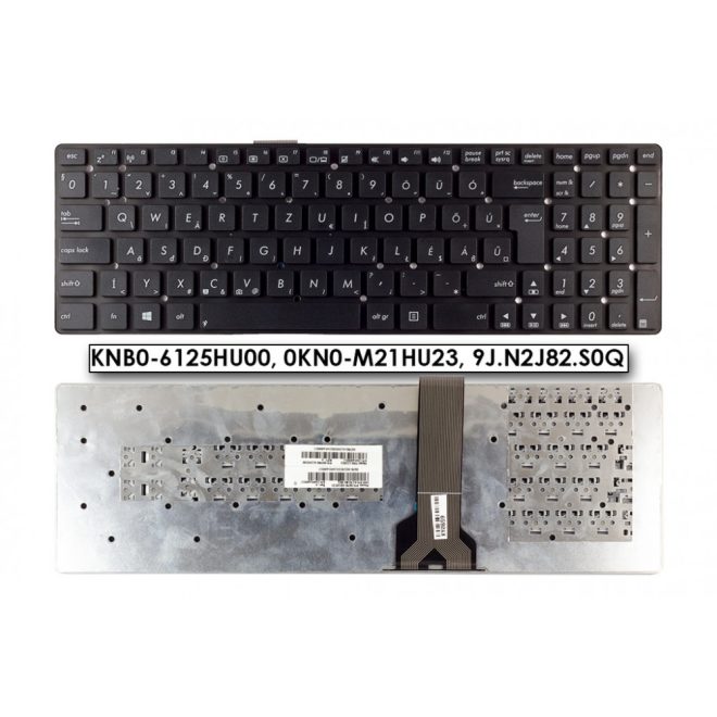 Asus X751 X751LD fekete magyar Laptop billentyűzet