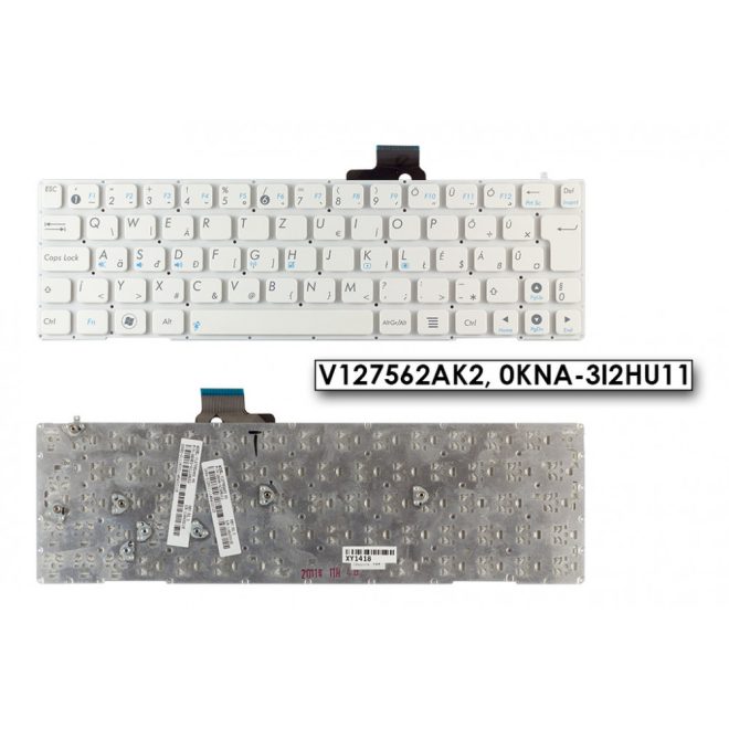 Asus EEEPC X101 MAGYAR fehér laptop billentyűzet (V127562AK2)