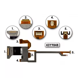 Lenovo Thinkpad T400 (LED) gyári új LCD kábel (43Y9848)