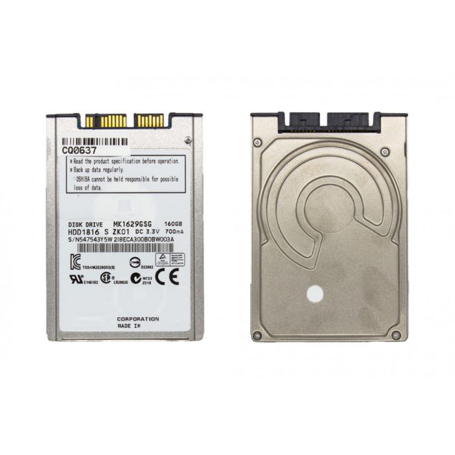 160GB 5400RPM 1,8' SATA (3Gbit/s) gyári új winchester, HDD
