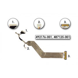   HP Compaq 6730b, 6730s, 6735b, 6735s használt LCD kijelző kábel (SPS 492176-001)