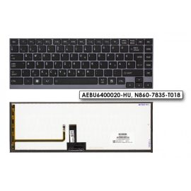   Toshiba Satellite U840W ezüst-fekete magyar Laptop billentyűzet
