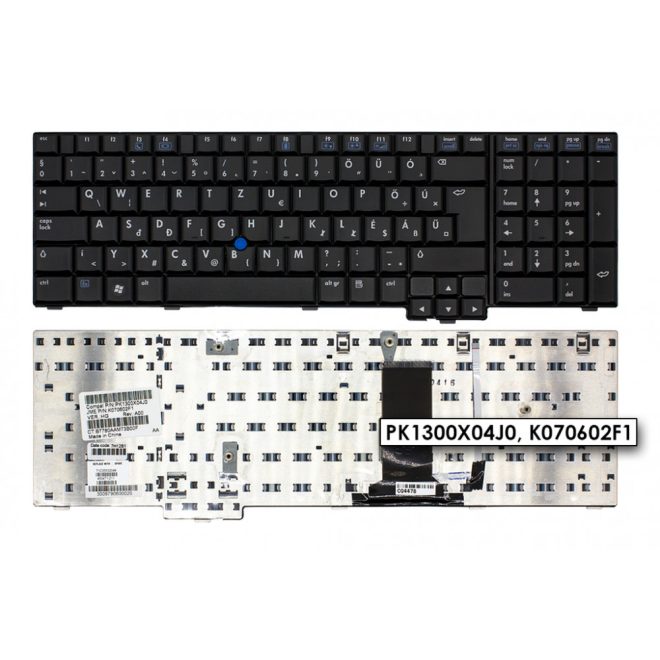 HP Compaq 8710p, 8710w gyári új magyar billentyűzet trackpointtal (450471-211, PK1300X04J0)