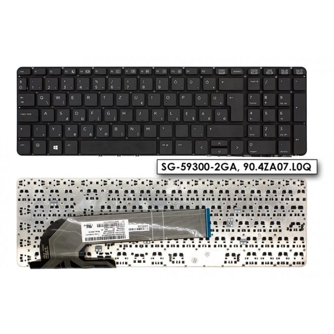 HP ProBook 450, 470 gyári új magyar keret nélküli billentyűzet (727682-211)