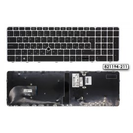   HP EliteBook 850 G3 ezüst-fekete magyar Laptop billentyűzet