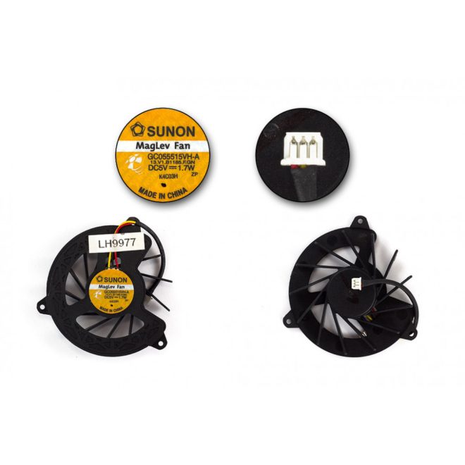 Acer Aspire 1670, 1672WLMi, Travelmate 2200, 2700 gyári új hűtő ventilátor, beszerelési lehetőséggel, (GC055515VH-A)