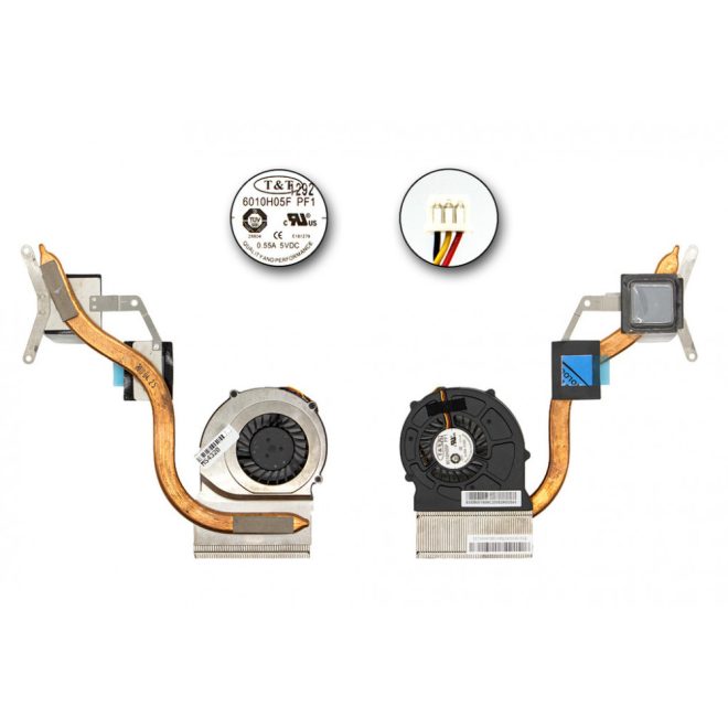 MSI CR610, CR610X, CR630 gyári új komplett hűtő ventilátor, beszerelési lehetőséggel, E32-0800640-TA9