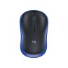 Logitech m185 USB kék-fekete optikai vezeték nélküli egér (910-002239)