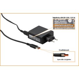   Lenovo IdeaPad Z460 20V 3.25A / 5.2V 2A 65W-os gyári új Laptop töltő