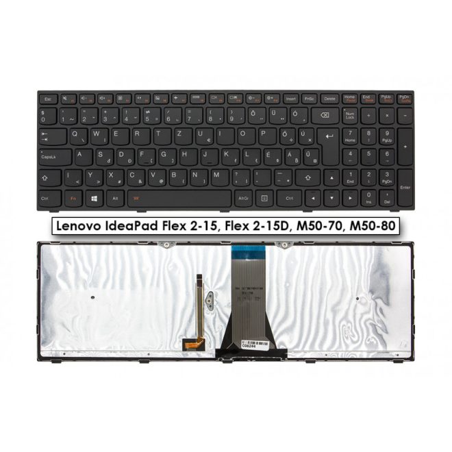Lenovo IdeaPad Flex 2 (2-15) fekete magyar Laptop billentyűzet