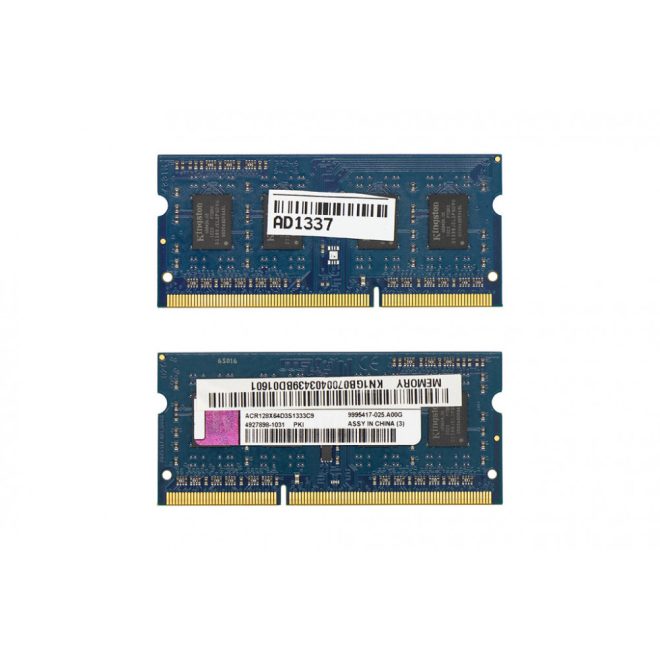 Kingston 1GB DDR3 1333MHz használt memória Acer 