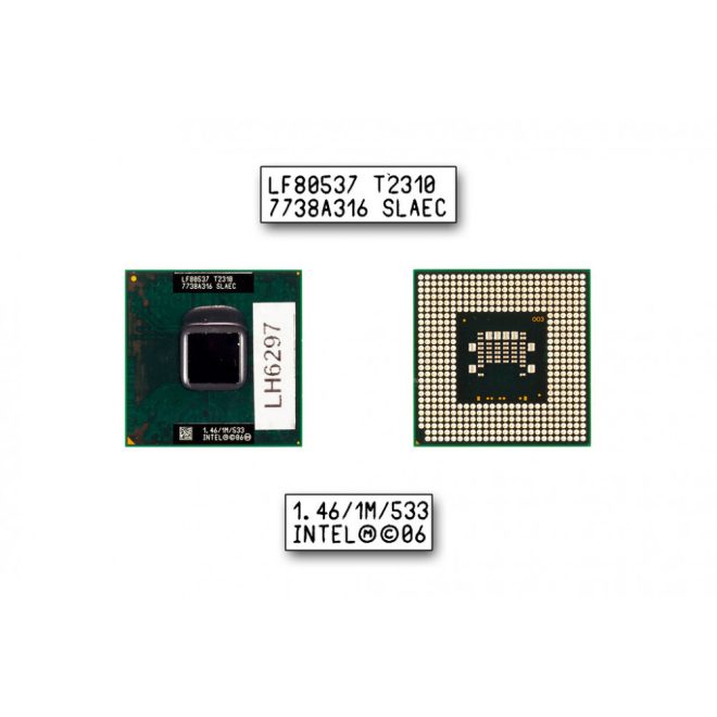Intel Dual Core T2310 1460MHz használt CPU (SLAEC)