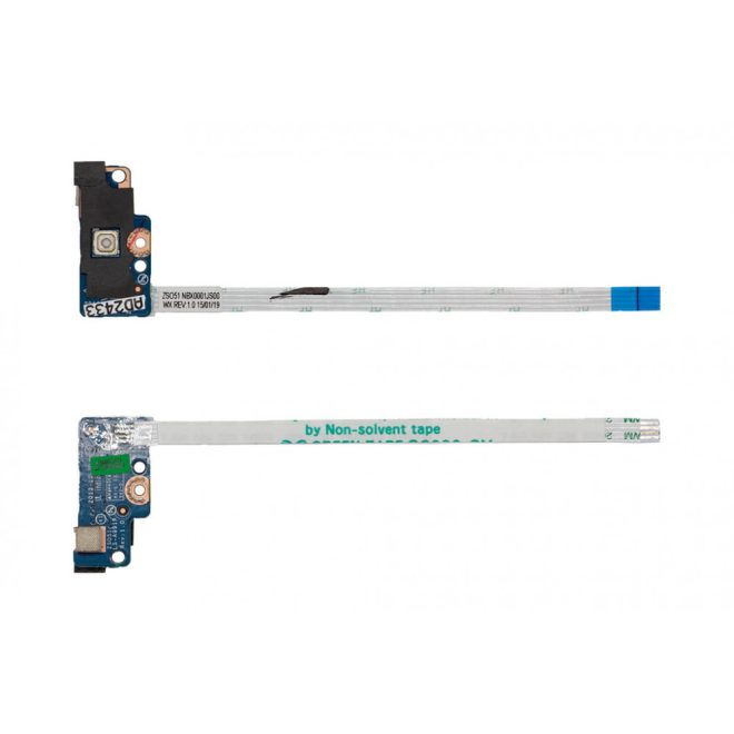 HP 15-G0, 15-H0, 15-R0, 250 G3, 255 G3 sorozathoz gyári új bekapcsoló gomb panel kábellel (749650-001, ZS051, LS-A991P)