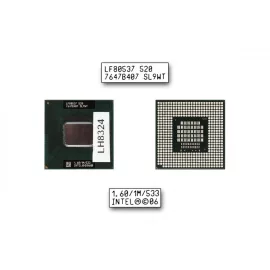 Intel Celeron M520 1600MHz használt CPU (SL9WT, SL9WN)