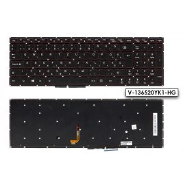   Lenovo IdeaPad Y50-80 fekete-piros magyar Laptop billentyűzet