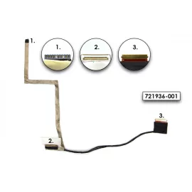   HP ProBook 455 G1 gyári új LCD kijelző kábel (50.4YX01.001)