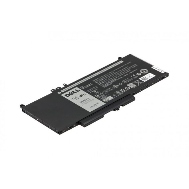 Dell Latitude E5250 (csak mSATA SSD-s), E5450, E5550 gyári új 4 cellás (51Wh) 6460mAh akkumulátor (G5M10, 07FR5J)