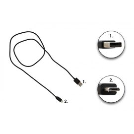 1m USB - microUSB adat, és töltőkábel