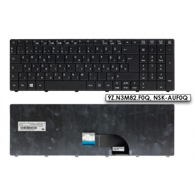 Acer eMachines E642 fekete magyar Laptop billentyűzet