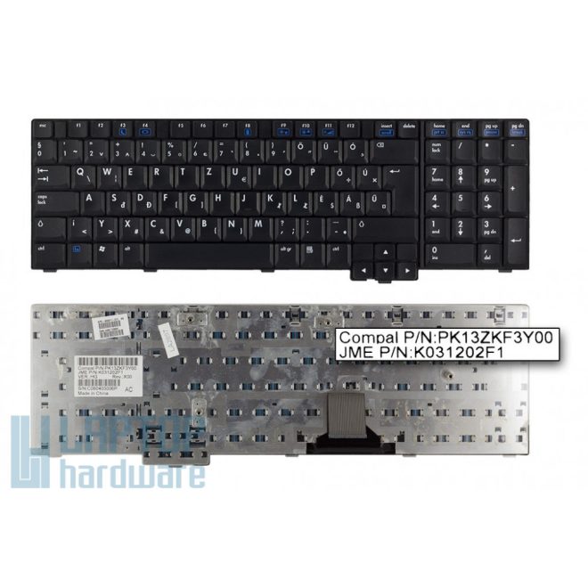 HP Compaq nx9420, nw9440 gyári új magyar billentyűzet (409911-211, PK13ZKF3Y00, K031202F1)