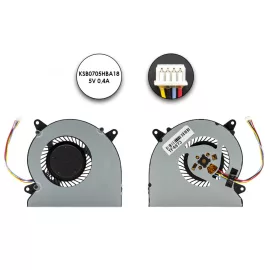   Asus N550JV, N750JV, Q550LF gyári új hűtő ventillátor, beszerelési lehetőséggel, (13NB00K1T19011)