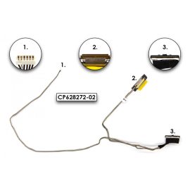   Fujitsu LifeBook E733, E734 használt LCD kijelző kábel (CP628272-02)