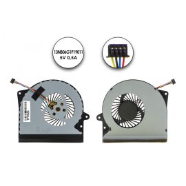   Asus G751JL, G751JM gyári új CPU hűtő ventilátor, beszerelési lehetőséggel, (13NB06G1P19011)