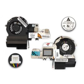   HP EliteBook 2540p (csak 35W CPU-s verziókhoz!) gyári új komplett hűtés (598789-001, 610057-001)