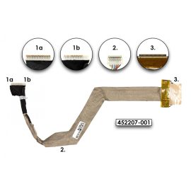   HP Compaq 8510p, 8510w gyári új LCD kijelző kábel (6017B0104101)