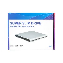   9,5mm Slim ODD (CD/DVD) meghajtóhoz szürke fém külső ház (átalakító: SATA/USB(3.0))