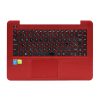 Asus X455LJ használt magyar piros billentyűzet modul touchpaddal (90NB08M4-R31HU0)