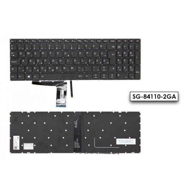 Lenovo IdeaPad 310-15IKB fekete magyar Laptop billentyűzet