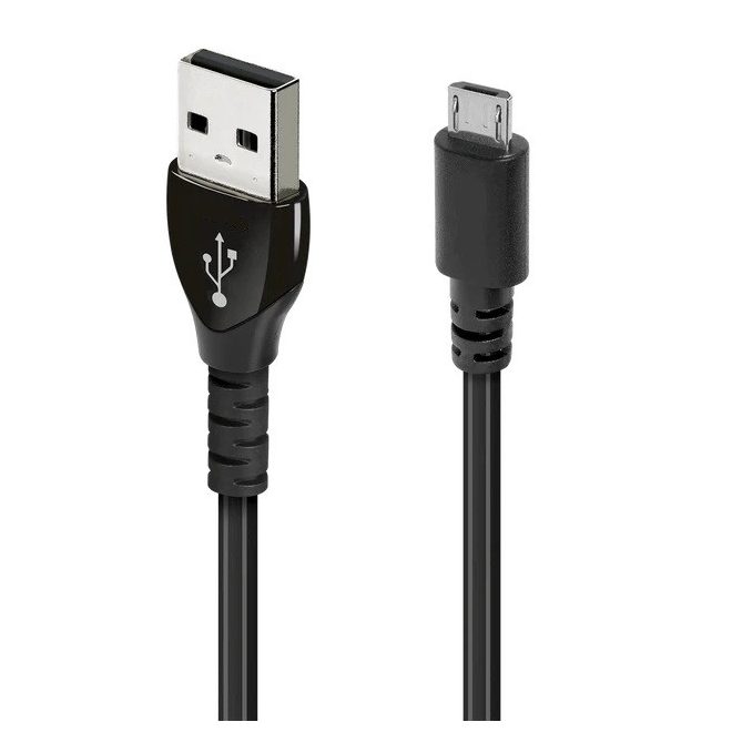 USB - MicroUSB 1,8m összekötő kábel, Fekete (11.02.8752-10)