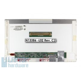   Használt fényes 13.3' HD (1366x768) LED kijelző (csatlakozó: 40 pin - jobb)