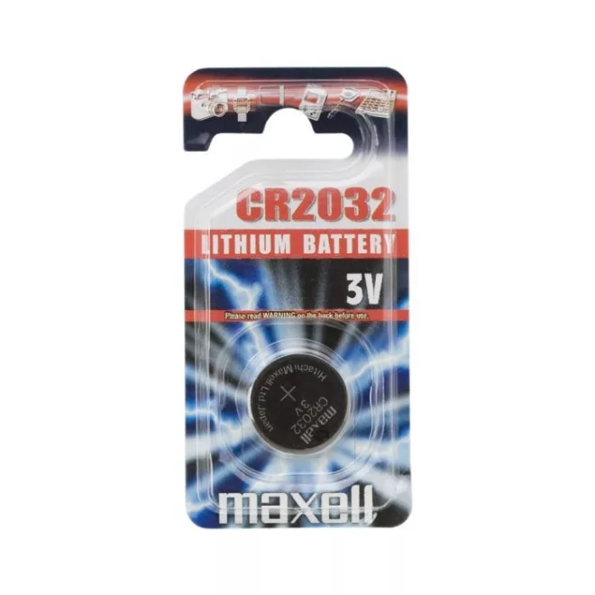 CR2032 CMOS elem, 3V-os Maxell gombelem