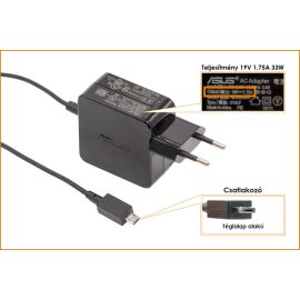   Asus EeeBook R209H 19V 1.75A 33W-os gyári új Laptop töltő