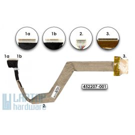   HP Compaq 8510p, 8510w használt LCD kijelző kábel (6017B0104101)