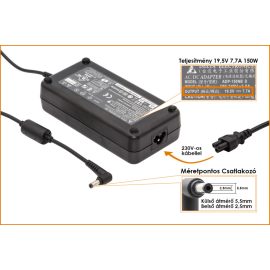 Asus ROG G74SX 19,5V 7,7AA 150W-os gyári új Laptop töltő