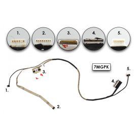   Dell Latitude E6440 gyári új HD+ (1600x900) LCD kijelző kábel (7MGPK, 07MGPK, DC02C004500, VAL90)