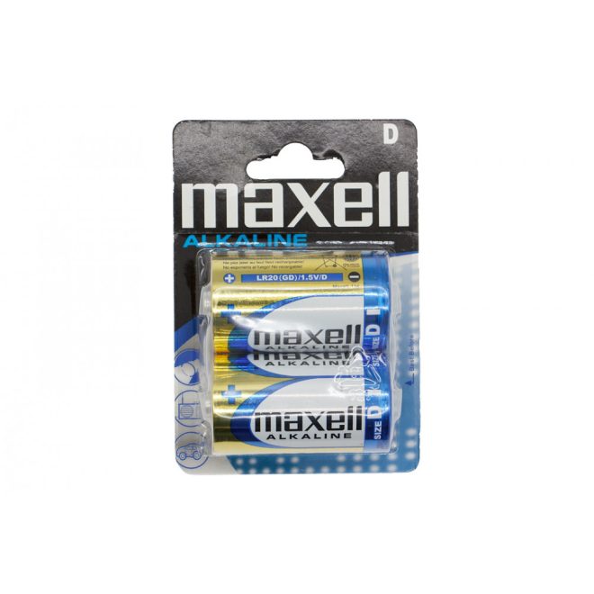 Maxell R-20 D nem újratölthető 2 darabos góliát elem (alkáli) szett